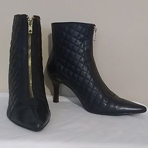 Neiman Marcus Leather Booties Size 7.5